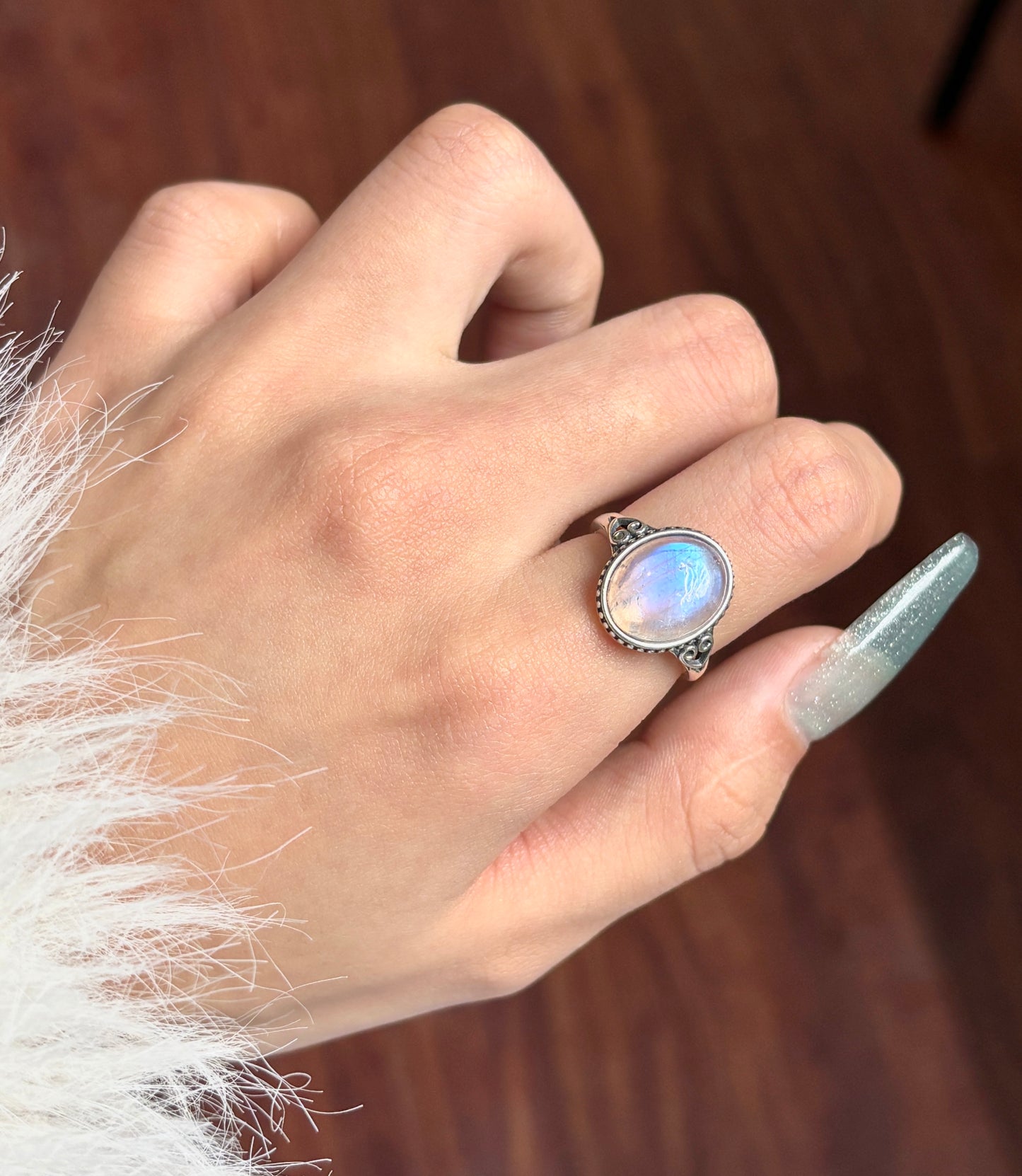moonstone ring s925