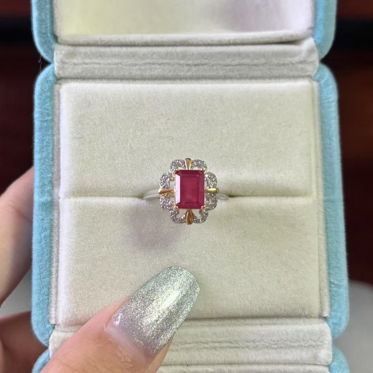 Ruby ring s925