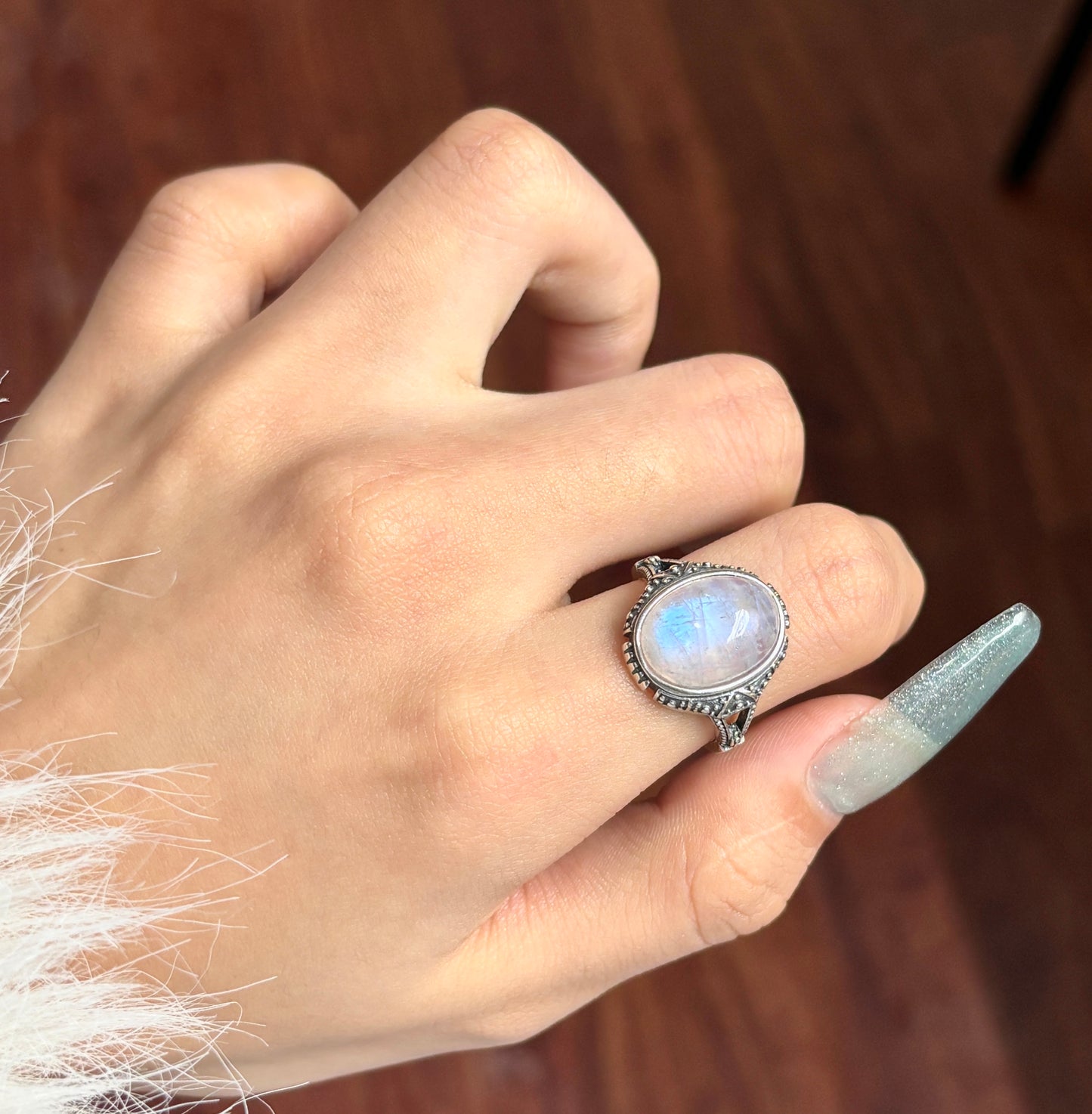 moonstone ring s925