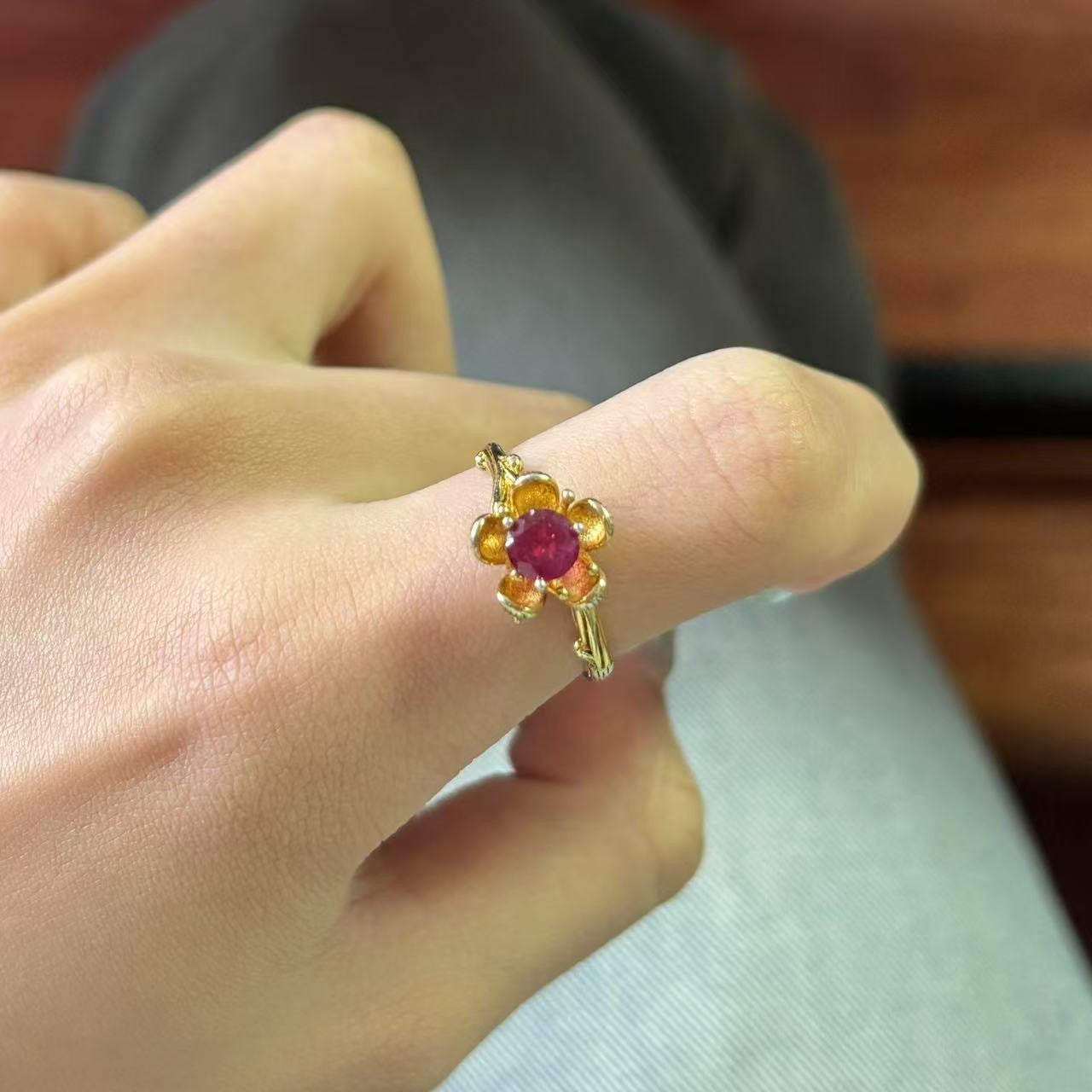 Ruby ring s 925
