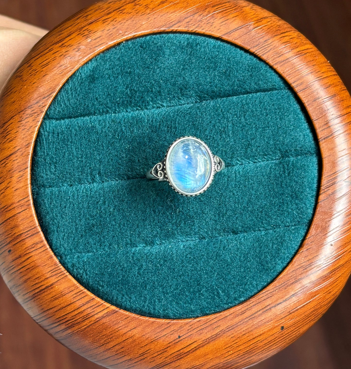 moonstone  ring s925