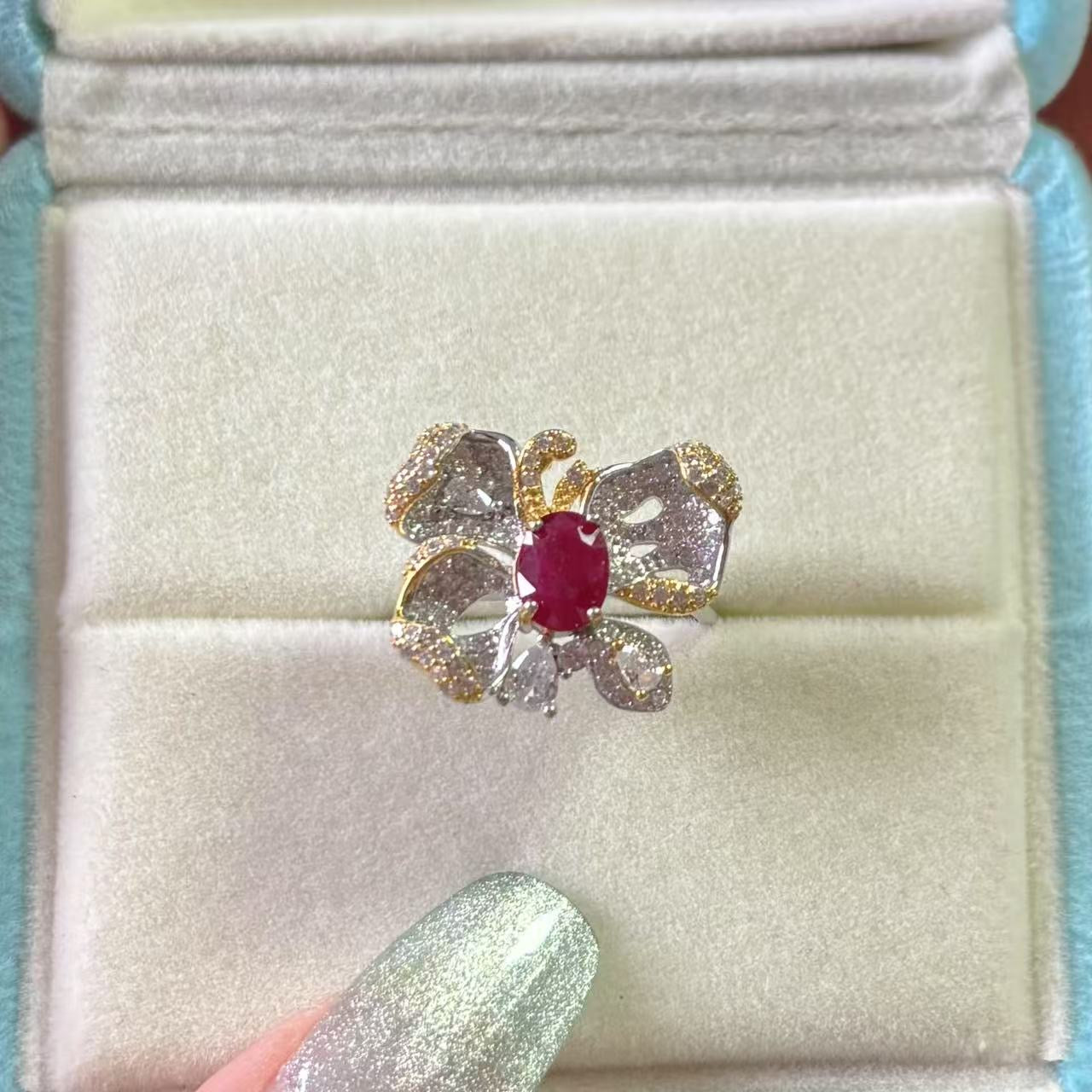 Ruby ring s925