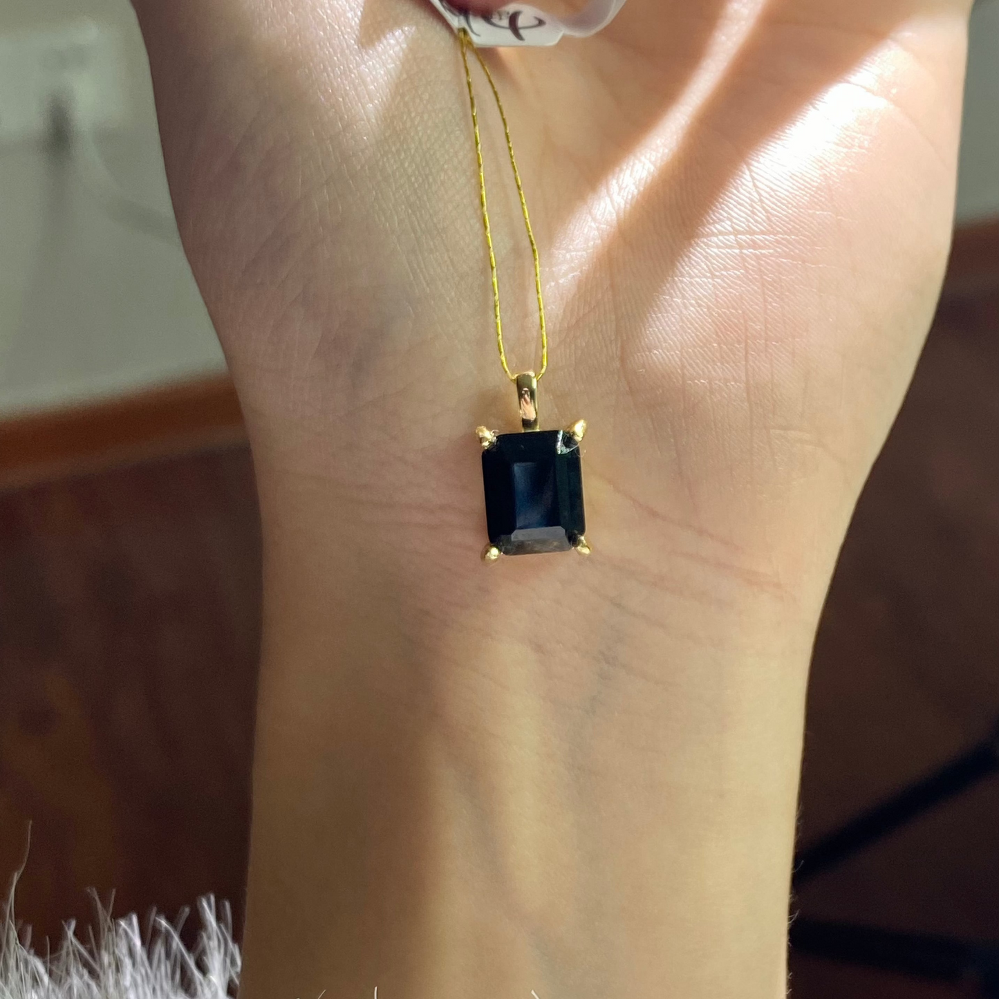 Black spinel pendant