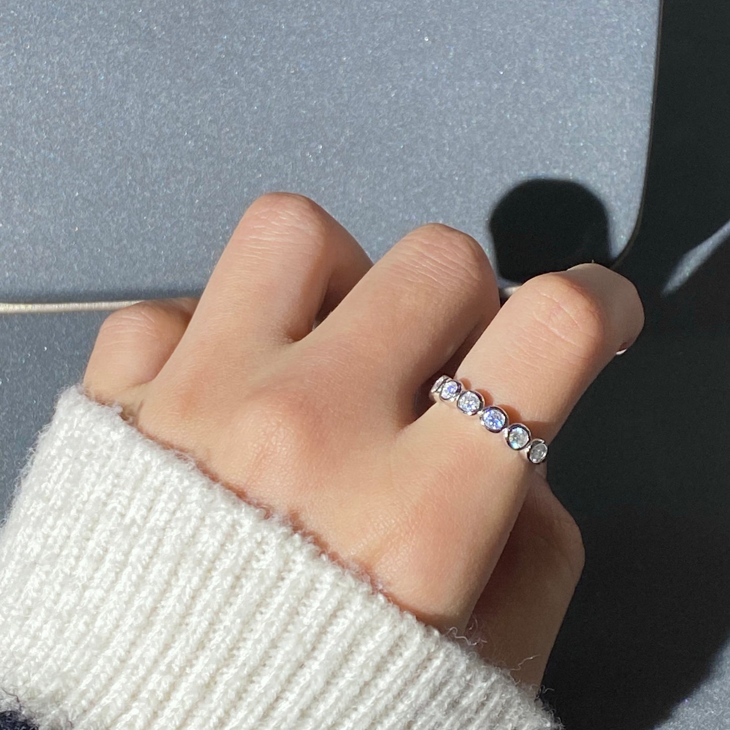 Moissanite ring