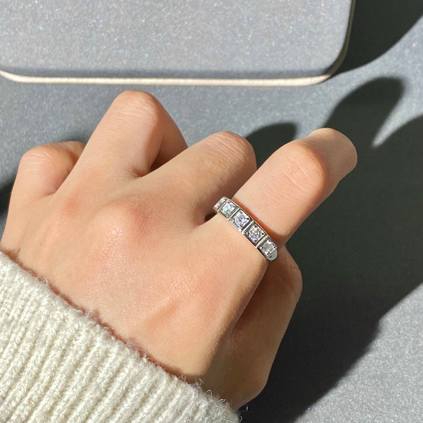 Moissanite ring