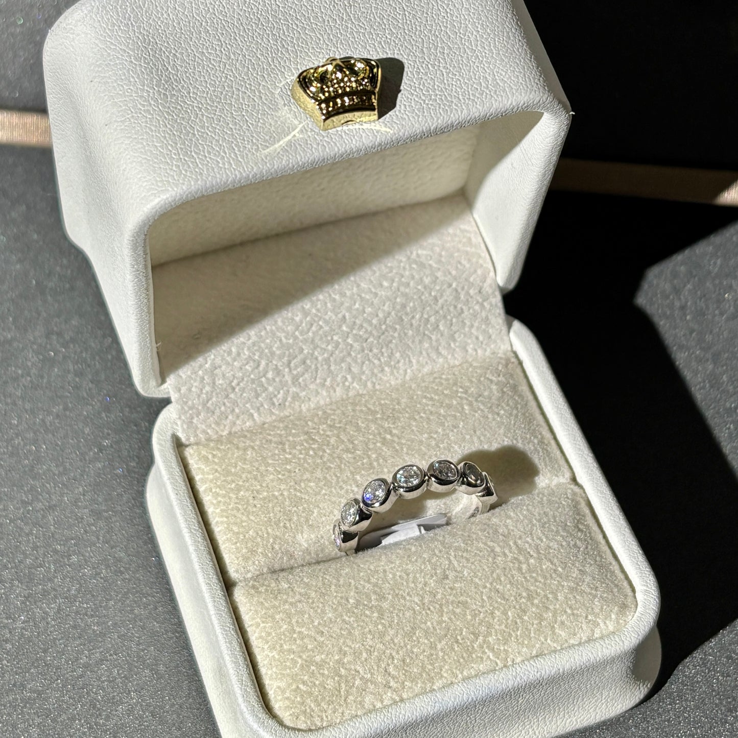Moissanite ring