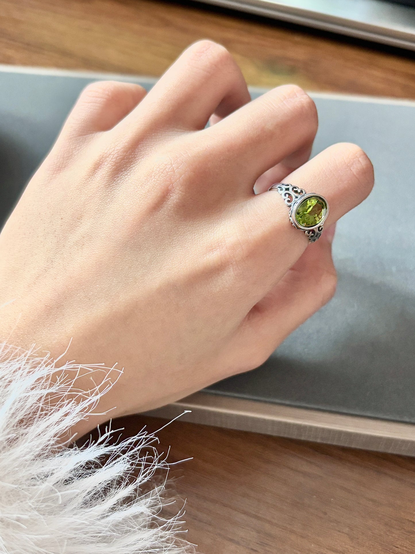 Peridot ring