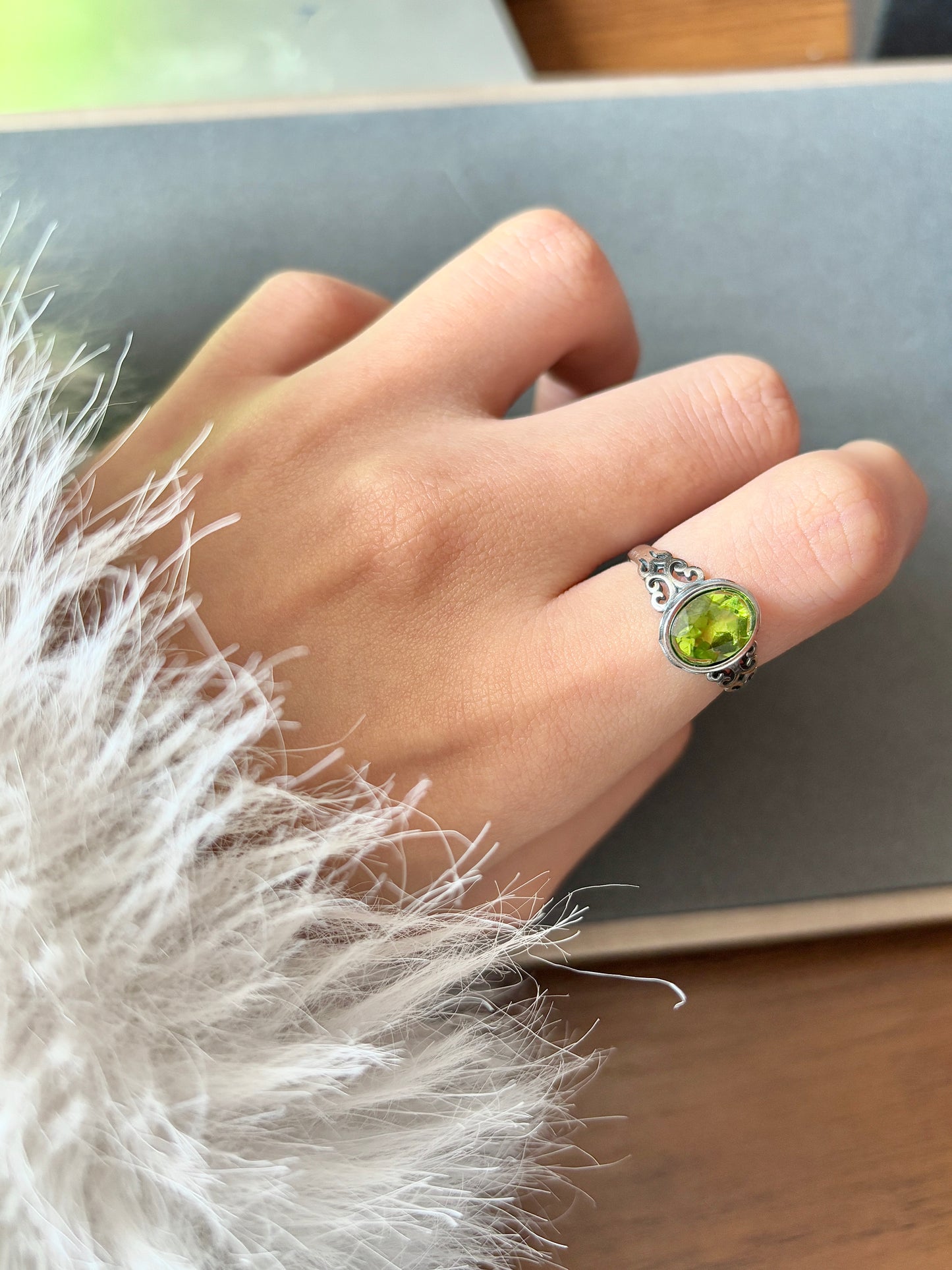 Peridot ring