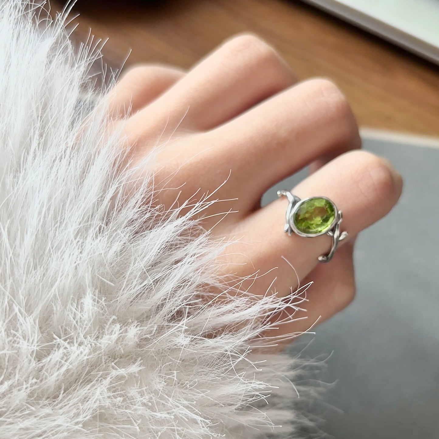 Peridot ring