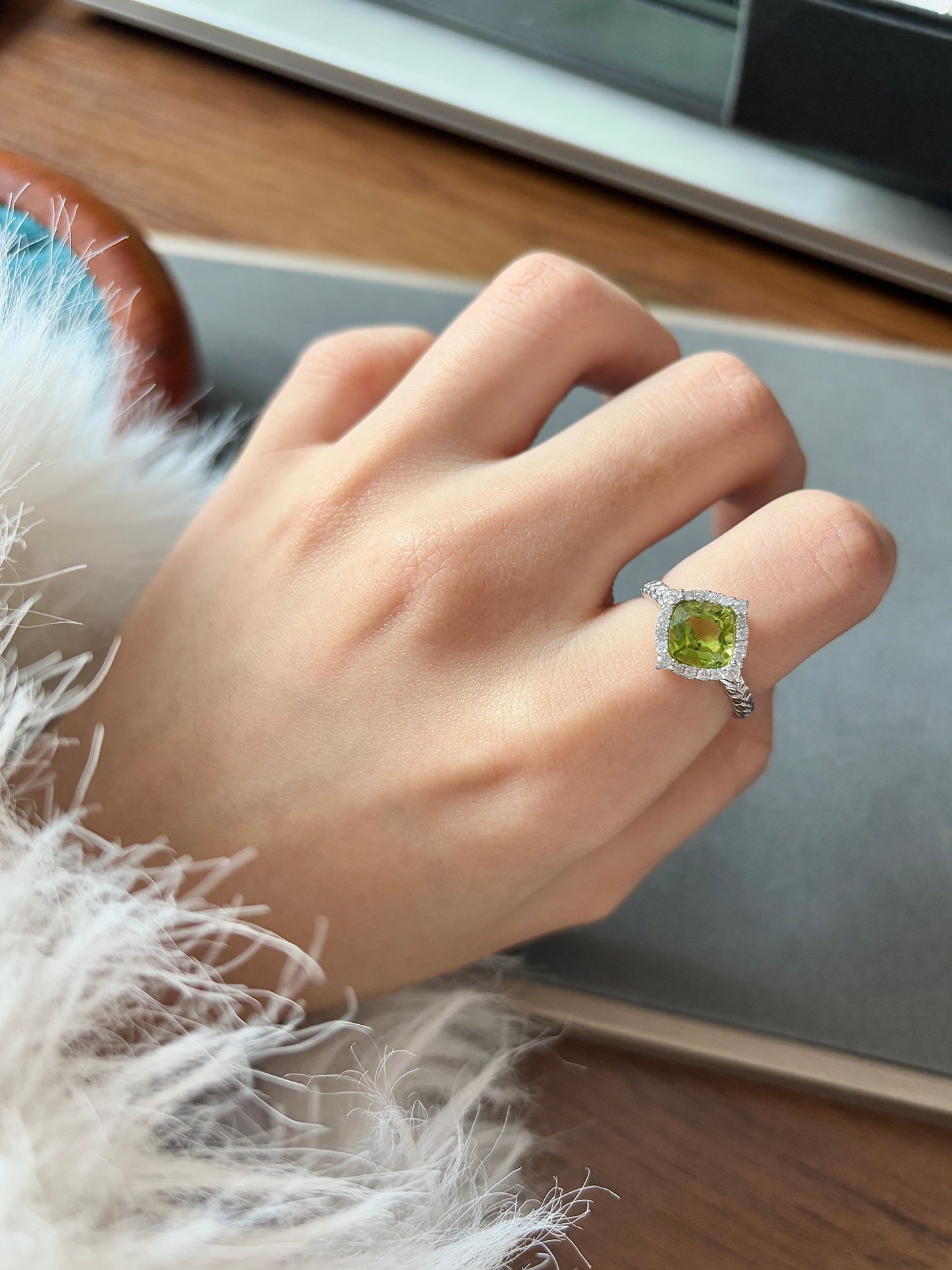 Peridot ring