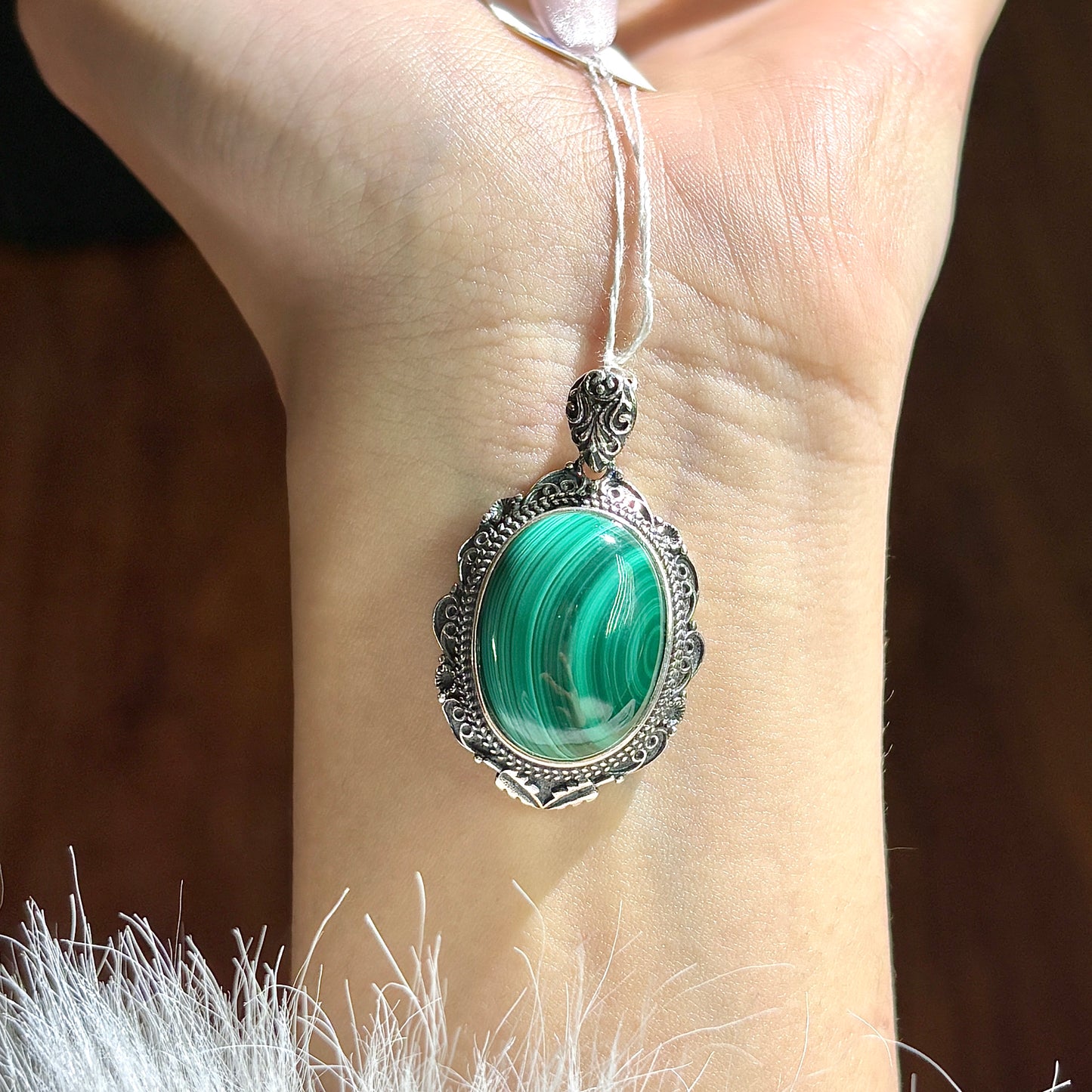 Malachite pendant