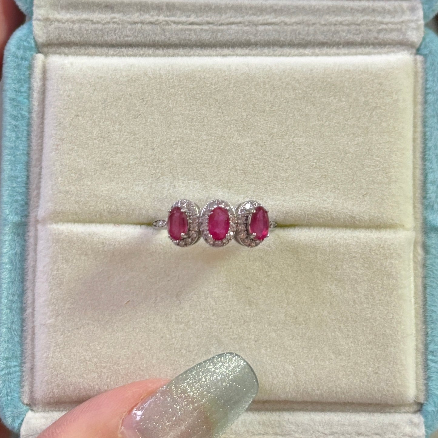 Ruby ring s925