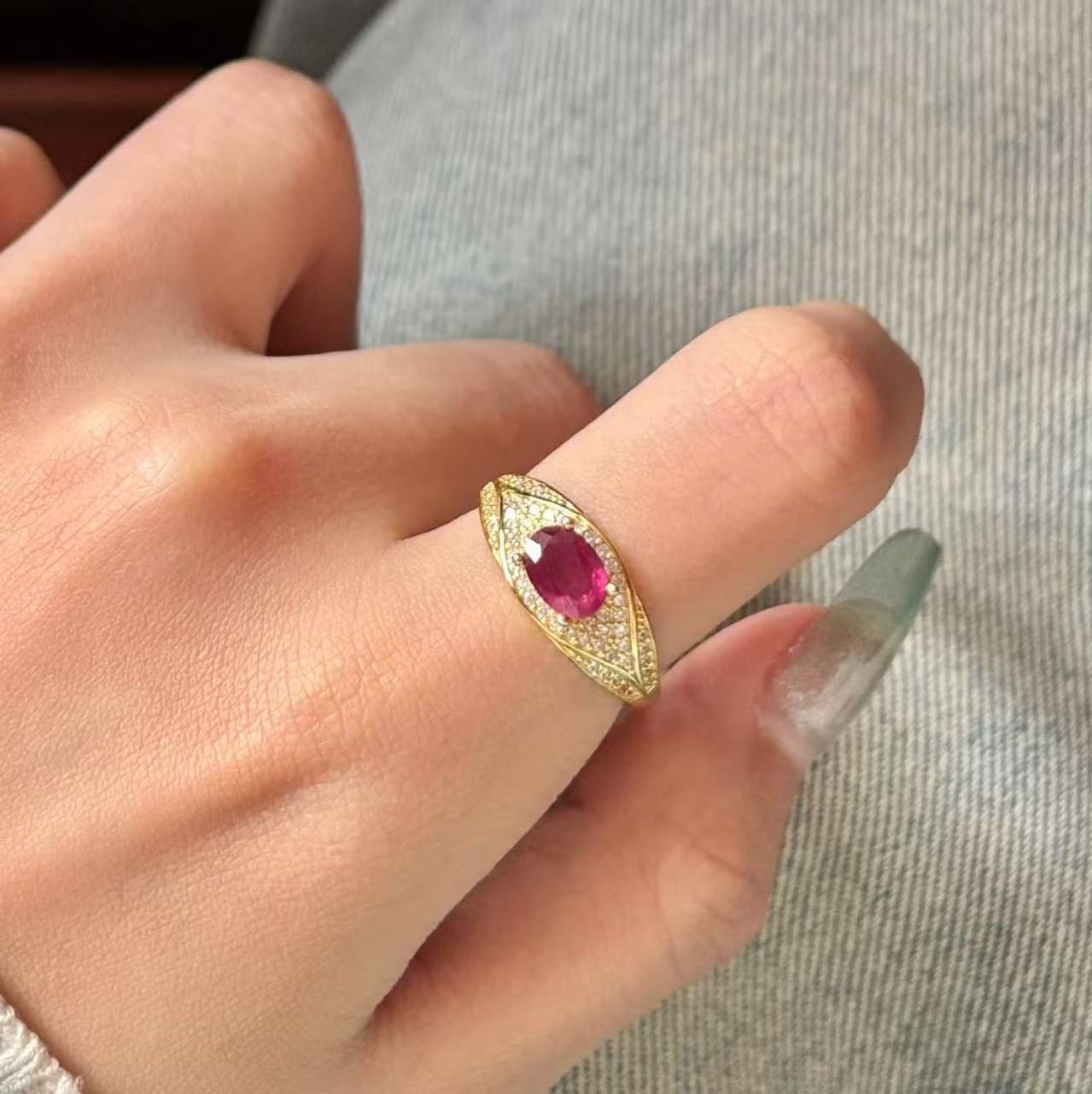 Ruby ring s 925