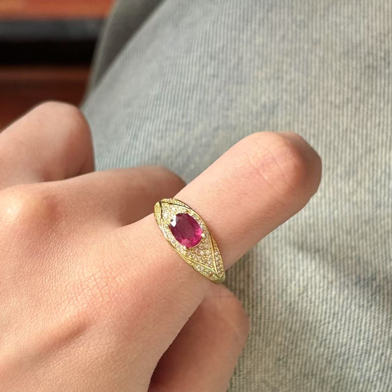 Ruby ring s 925