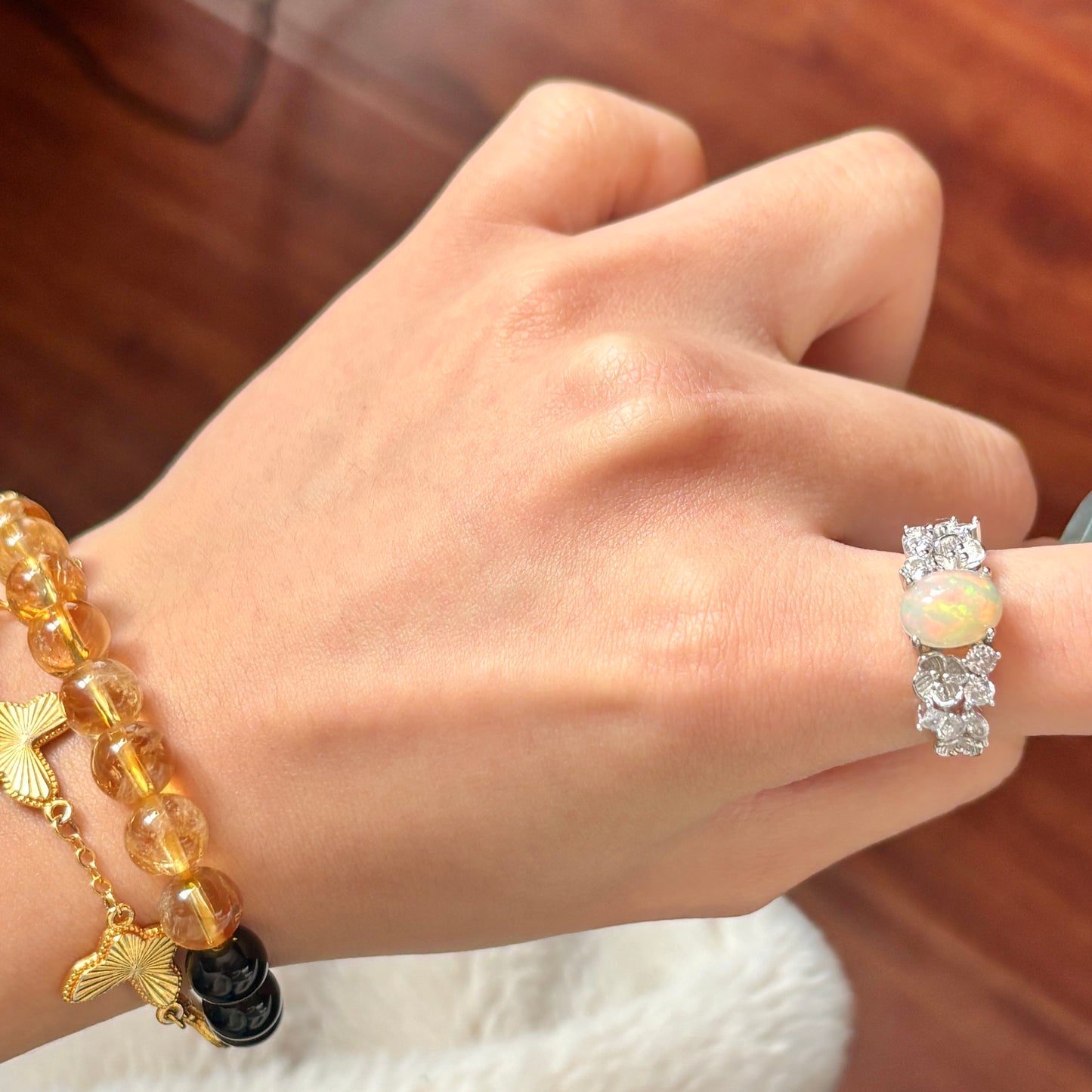 Opal ring s925