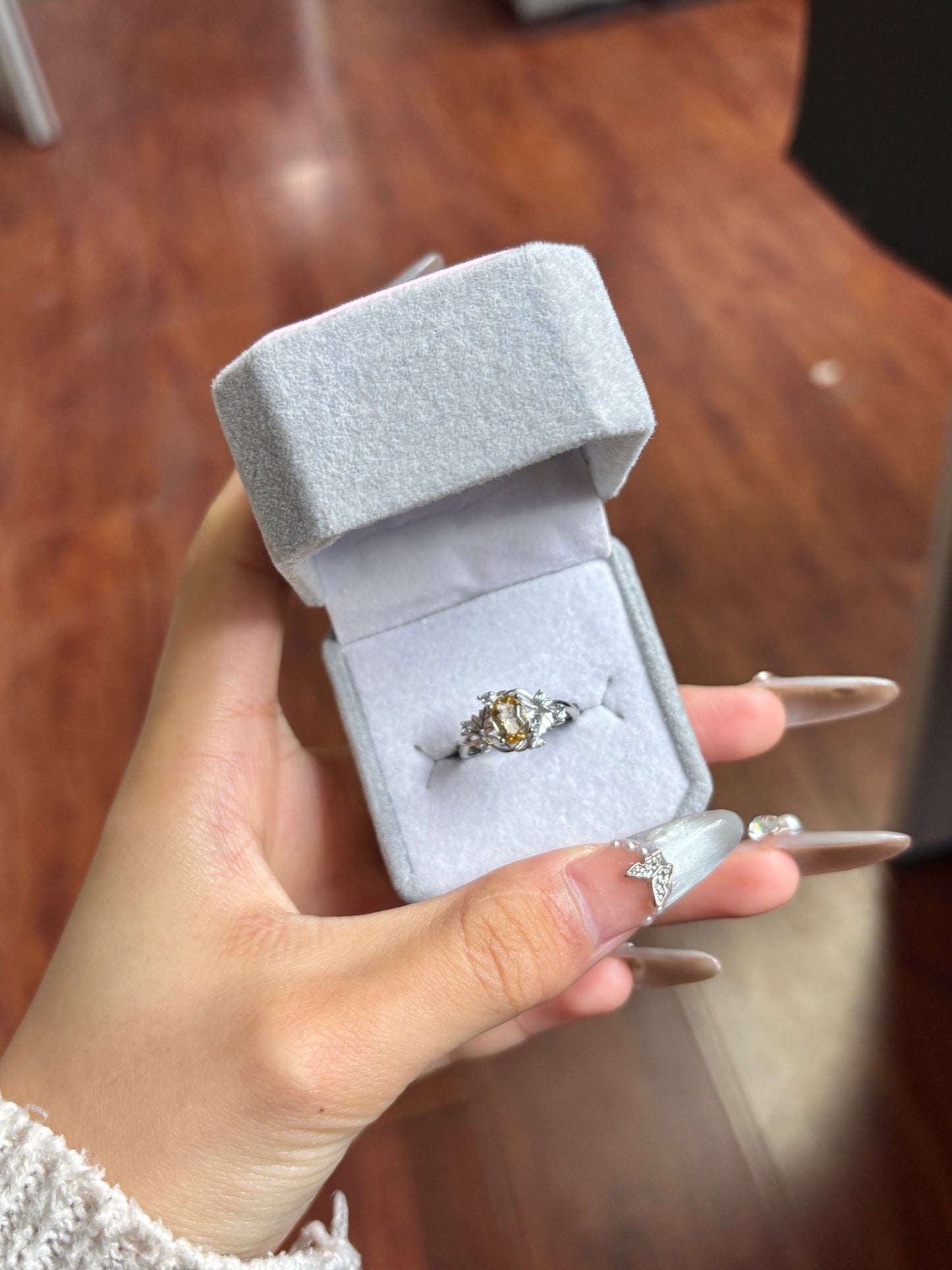 Citrine ring s925