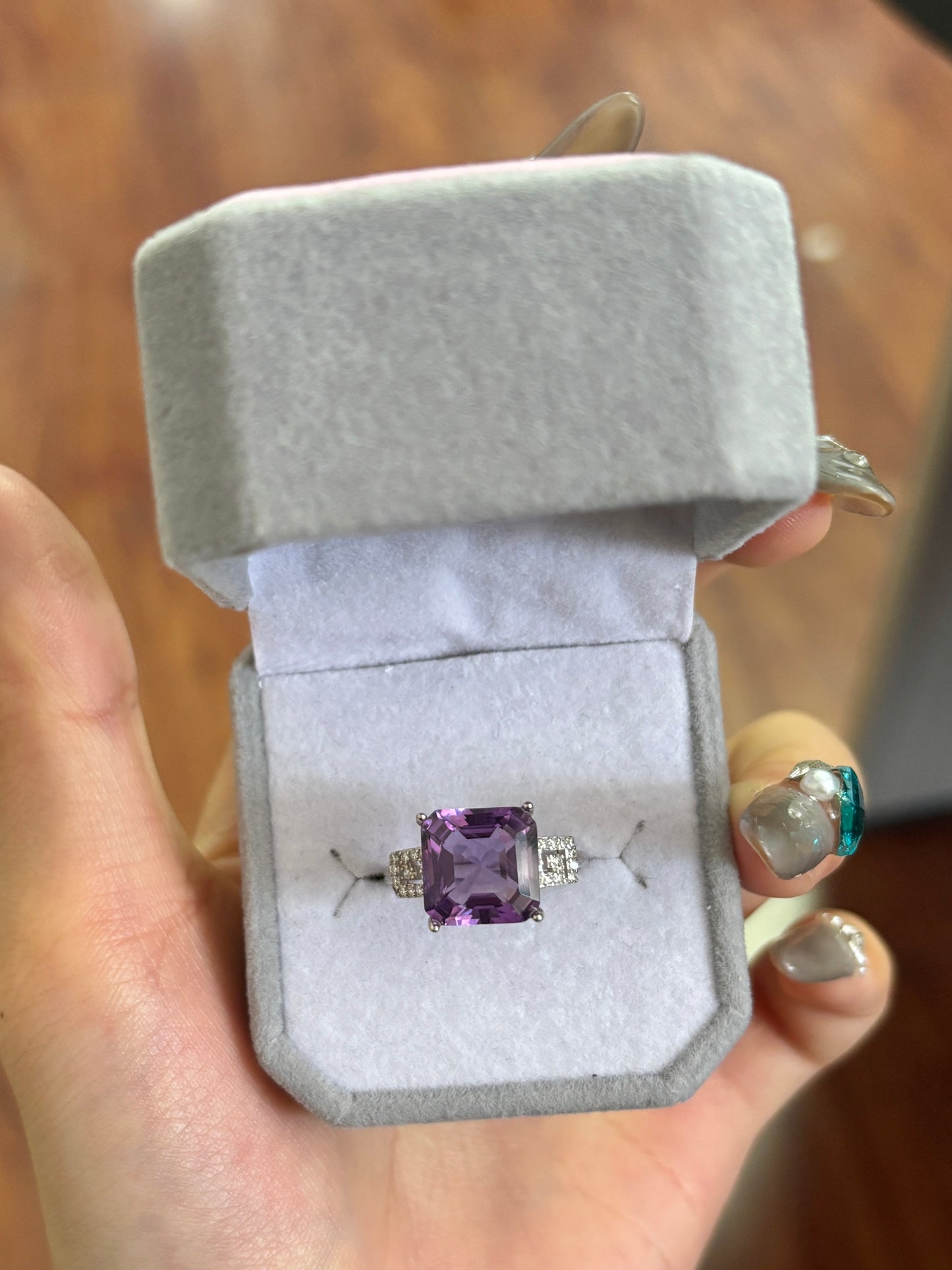 Amethyst ring s925