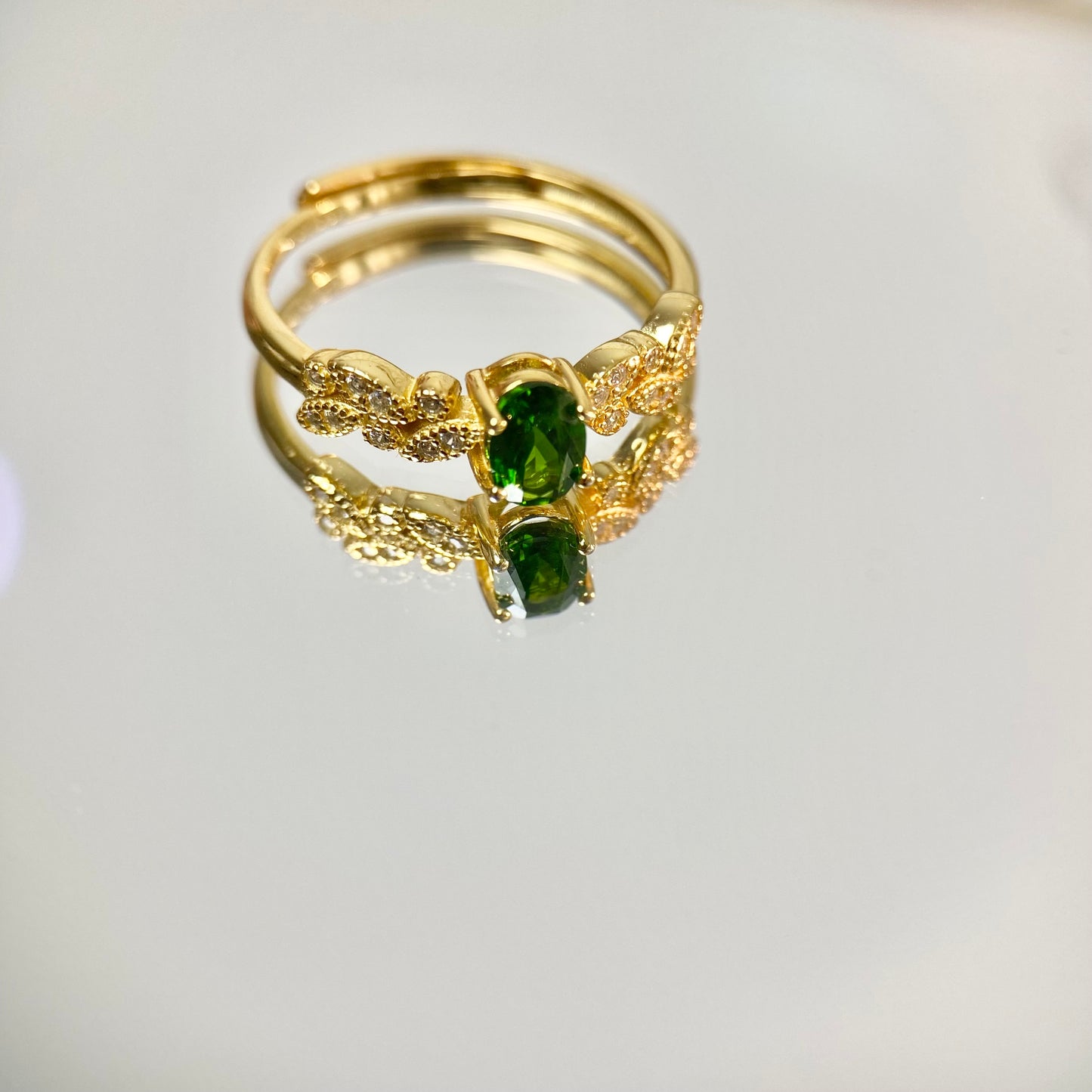 Diopside silver 925 ring