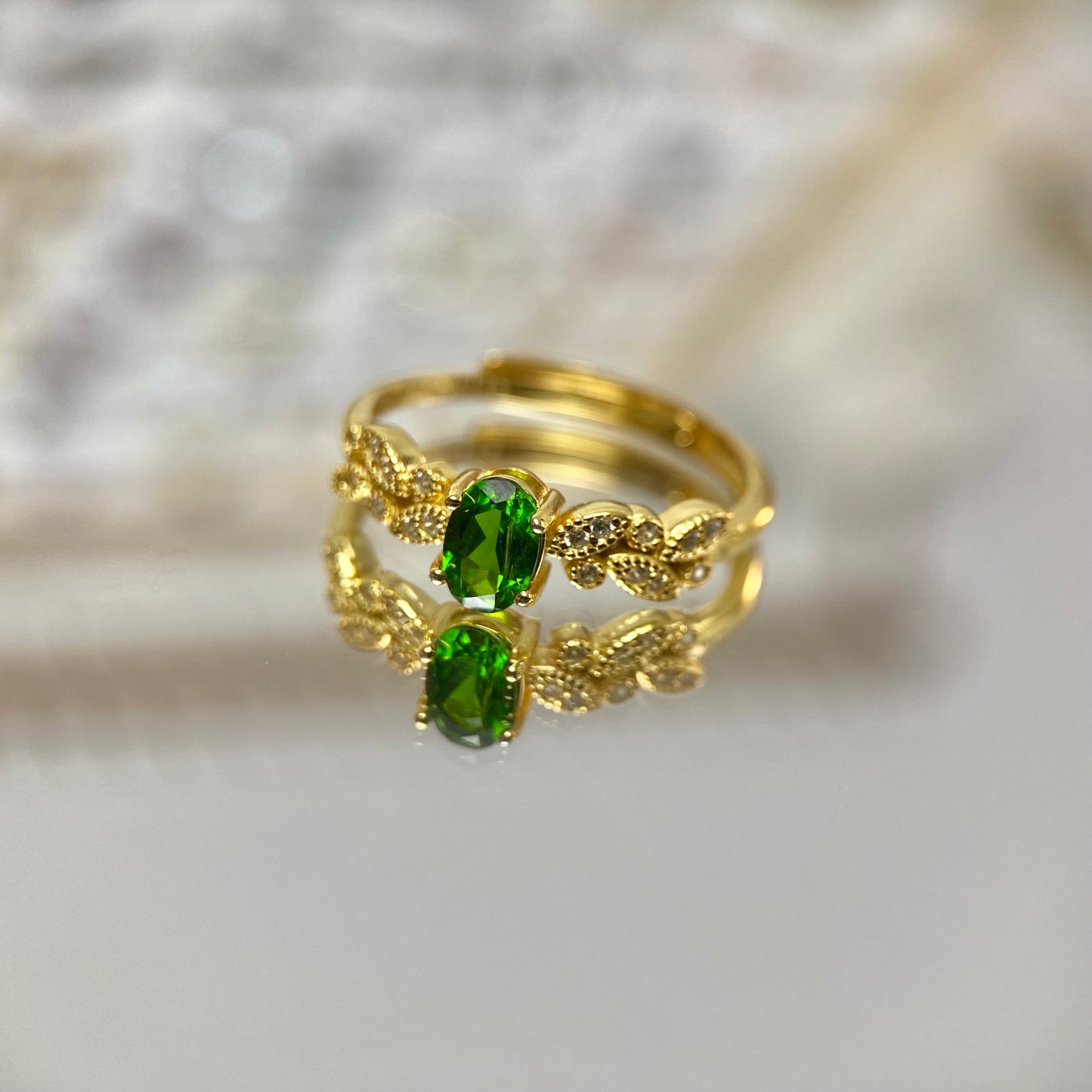 Diopside silver 925 ring