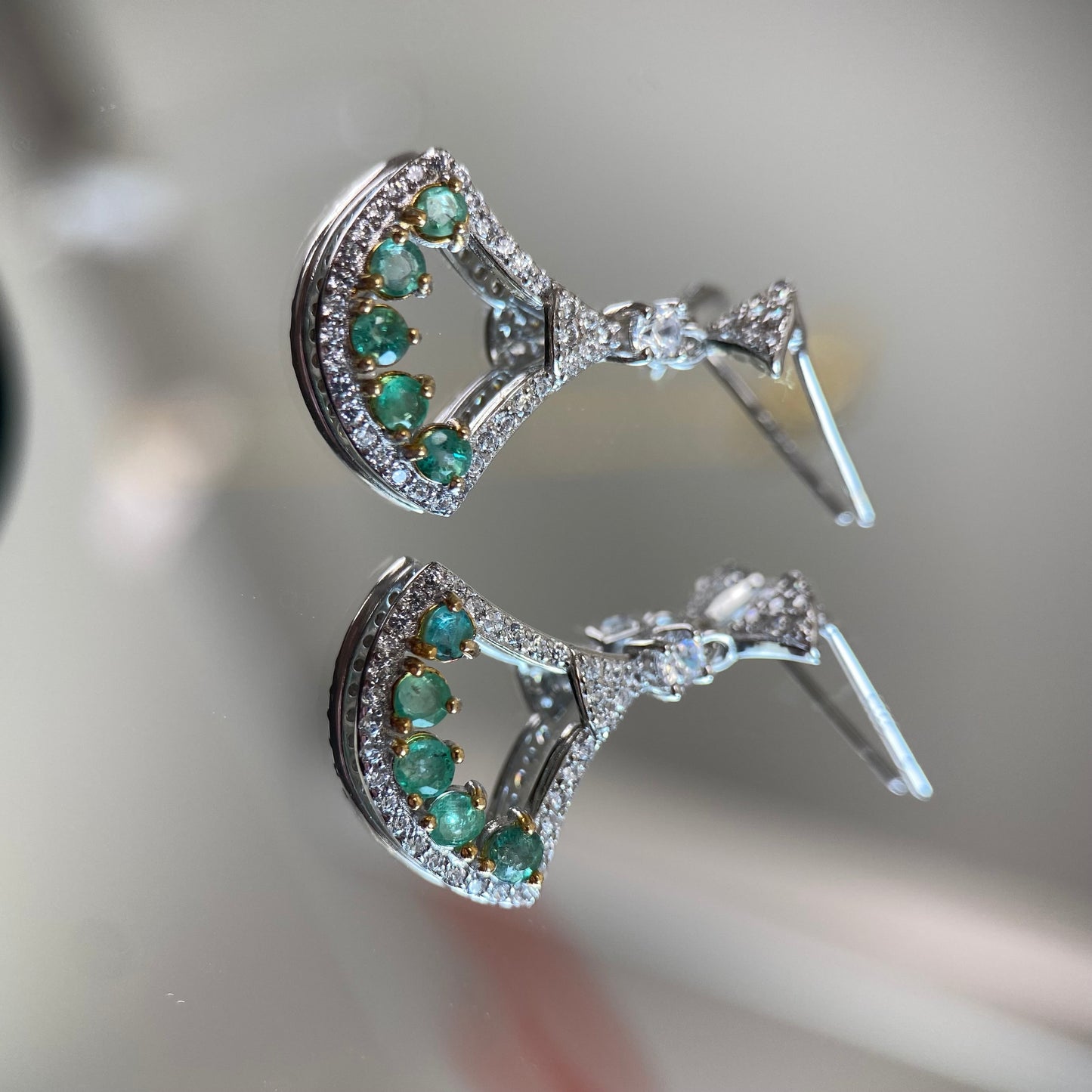 Emerald earrings S925
