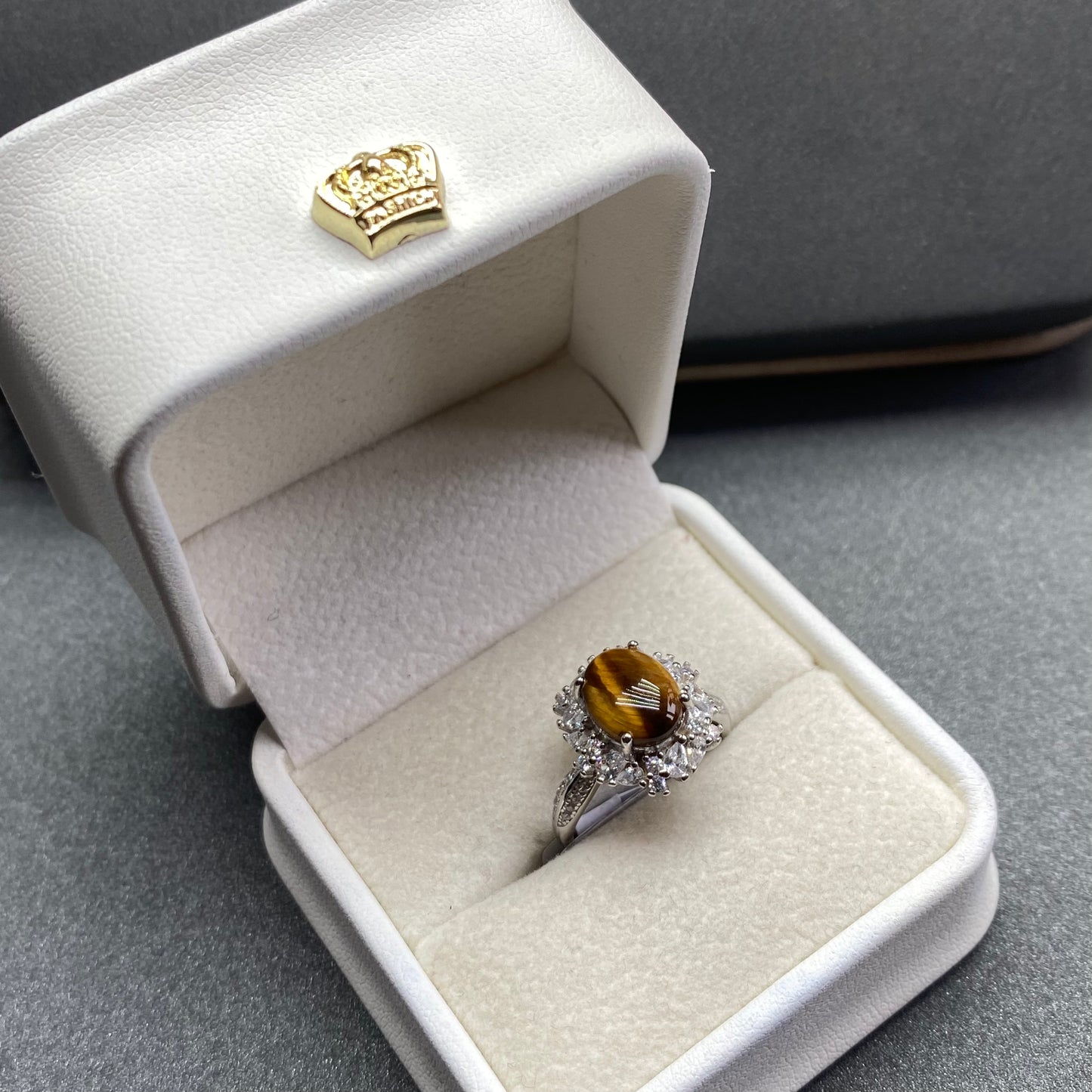 Tiger eyes s925 ring