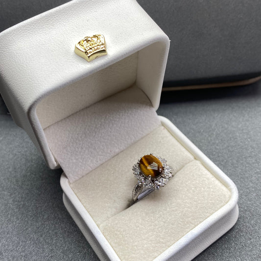 Tiger eyes s925 ring