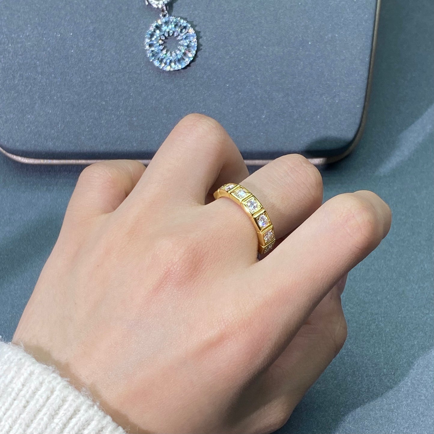 Moissanite ring