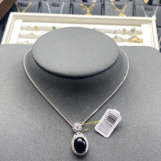 Natural gemstone black agate