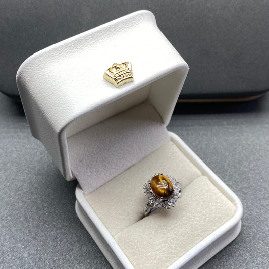 Tiger eyes s925 ring