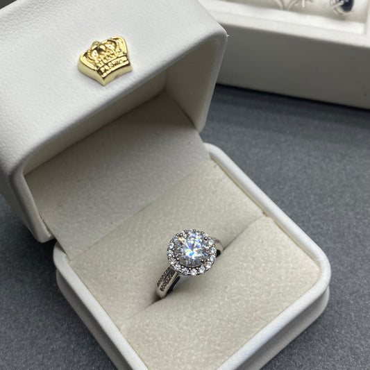 2 carat moissanite ring