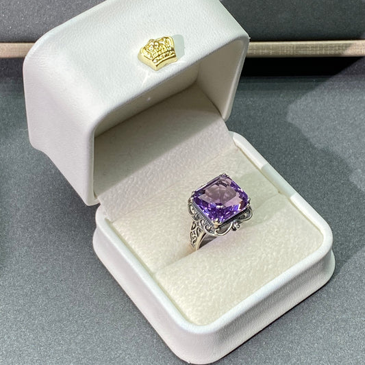 Amethyst sliver s925 ring