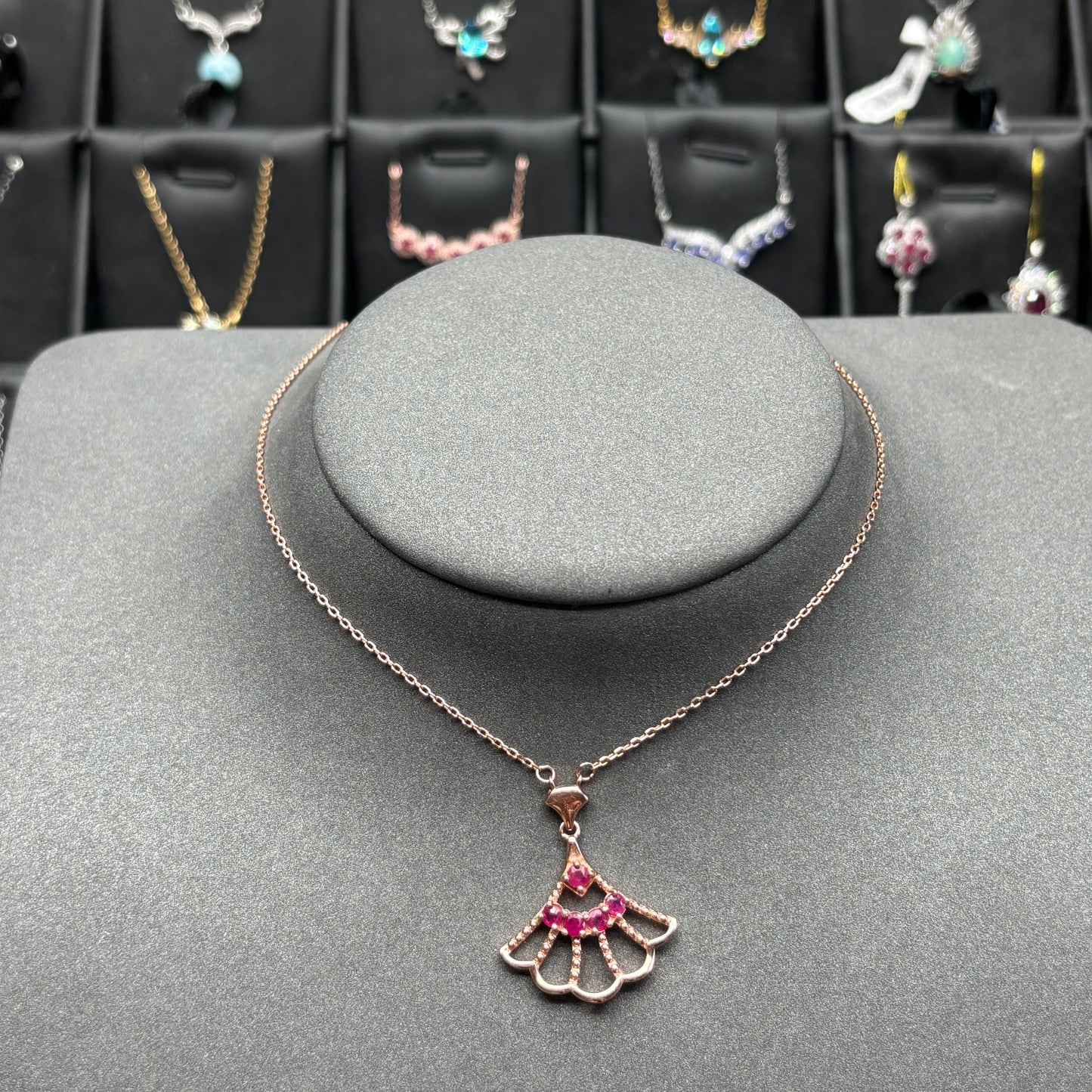 Natural gemstone Ruby pendant