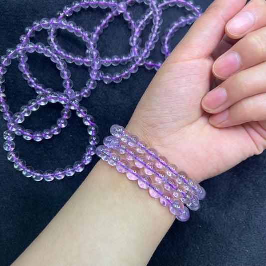 Clear amethyst bracelets